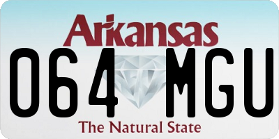 AR license plate 064MGU