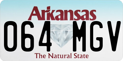 AR license plate 064MGV