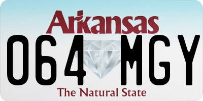 AR license plate 064MGY