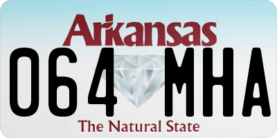 AR license plate 064MHA