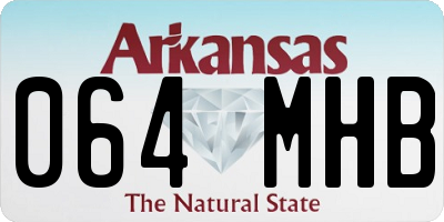 AR license plate 064MHB