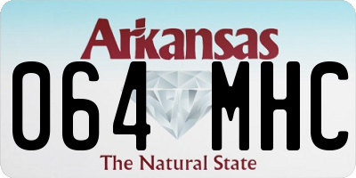 AR license plate 064MHC