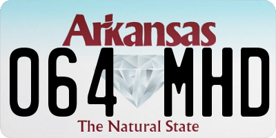 AR license plate 064MHD