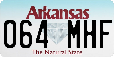 AR license plate 064MHF