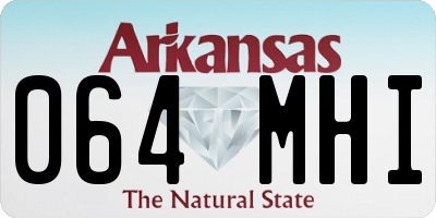 AR license plate 064MHI