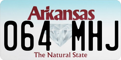 AR license plate 064MHJ