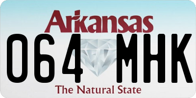 AR license plate 064MHK