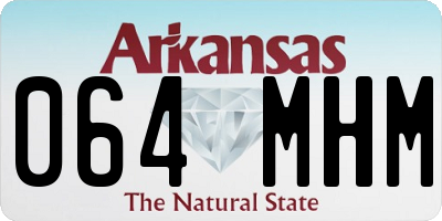 AR license plate 064MHM