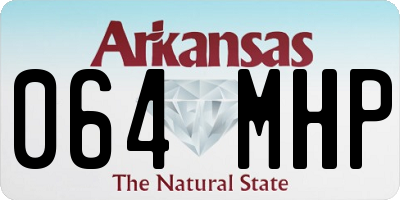 AR license plate 064MHP