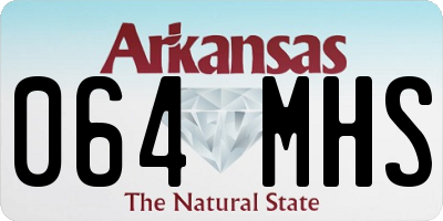 AR license plate 064MHS