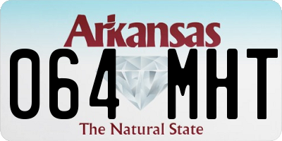 AR license plate 064MHT