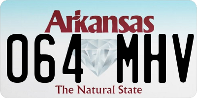 AR license plate 064MHV