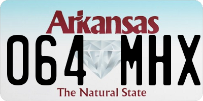 AR license plate 064MHX