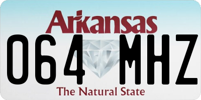 AR license plate 064MHZ