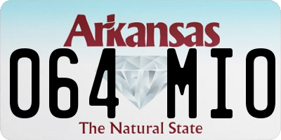 AR license plate 064MIO