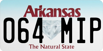 AR license plate 064MIP