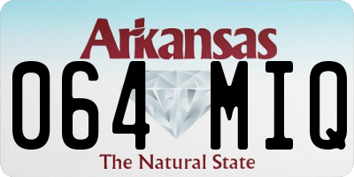 AR license plate 064MIQ