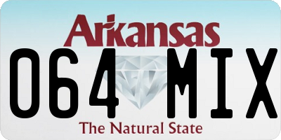 AR license plate 064MIX