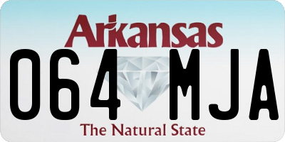 AR license plate 064MJA