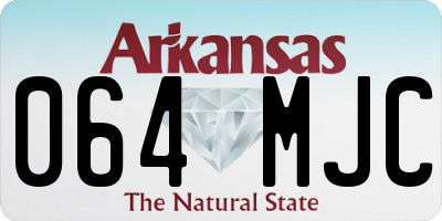 AR license plate 064MJC