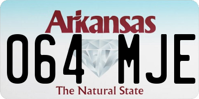 AR license plate 064MJE