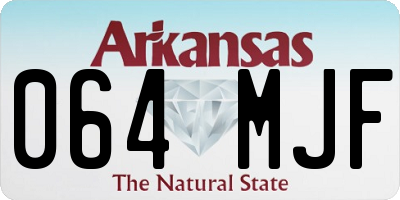 AR license plate 064MJF
