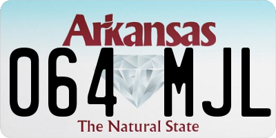 AR license plate 064MJL