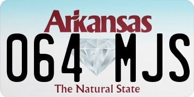 AR license plate 064MJS
