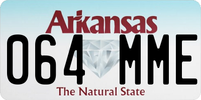 AR license plate 064MME