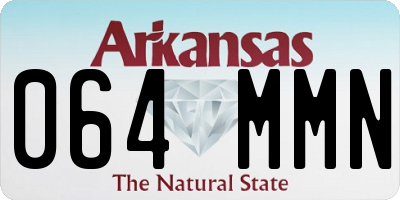 AR license plate 064MMN
