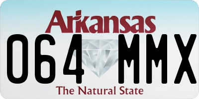 AR license plate 064MMX