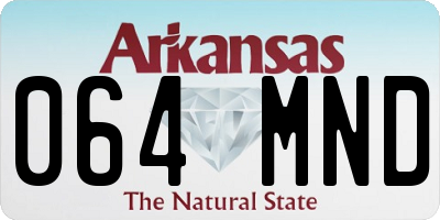 AR license plate 064MND