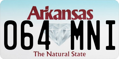 AR license plate 064MNI