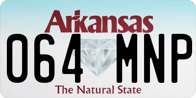 AR license plate 064MNP