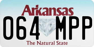 AR license plate 064MPP