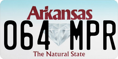 AR license plate 064MPR