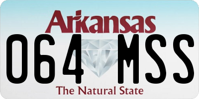 AR license plate 064MSS