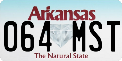AR license plate 064MST