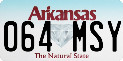 AR license plate 064MSY