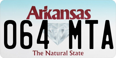 AR license plate 064MTA