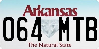 AR license plate 064MTB