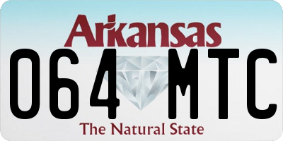 AR license plate 064MTC