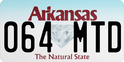 AR license plate 064MTD