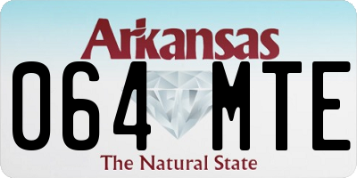 AR license plate 064MTE