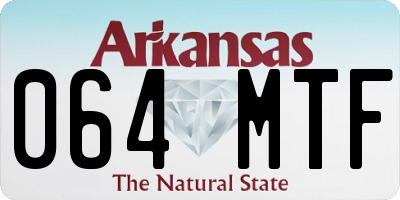 AR license plate 064MTF