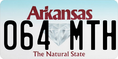 AR license plate 064MTH