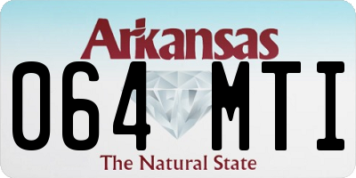 AR license plate 064MTI