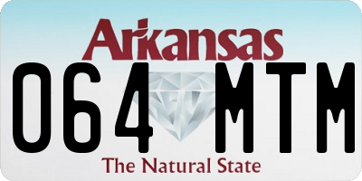 AR license plate 064MTM