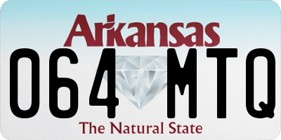 AR license plate 064MTQ