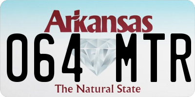 AR license plate 064MTR